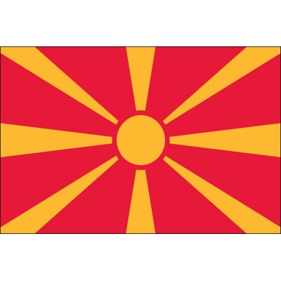 2ft. x 3ft. Macedonia Flag for Indoor Display