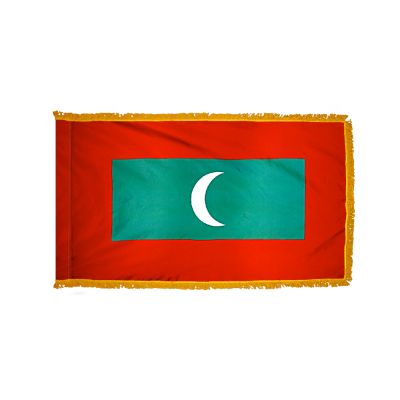 4ft. x 6ft. Maldives Flag for Parades & Display with Fringe