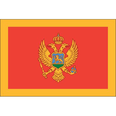 3ft. x 5ft. Montenegro Flag with Brass Grommets