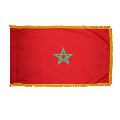 4ft. x 6ft. Morocco Flag for Parades & Display with Fringe