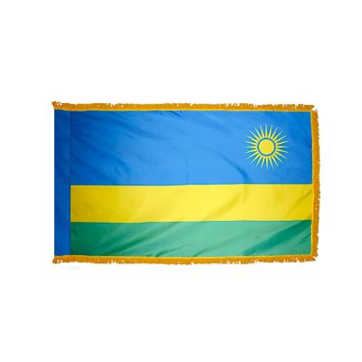 3ft. x 5ft. Rwanda Flag for Parades & Display with Fringe