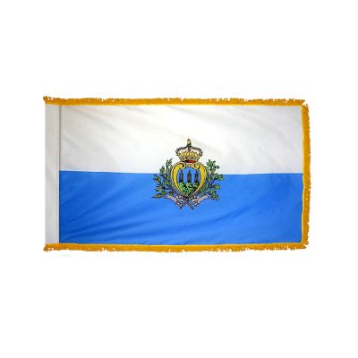 3ft. x 5ft. San Marino Flag Seal for Parades & Display with Fringe