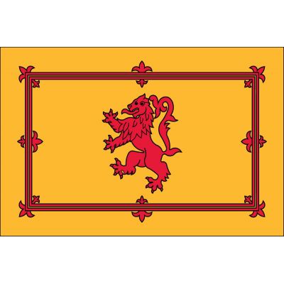 3ft. x 5ft. Scottish Rampant Lion Flag Indoor with Fringe