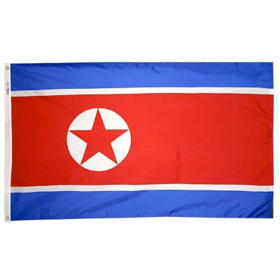 3ft. x 5ft. North Korea Flag with Brass Grommets