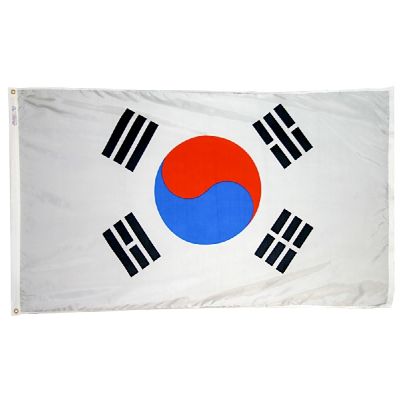 4ft. x 6ft. South Korea Flag with Brass Grommets