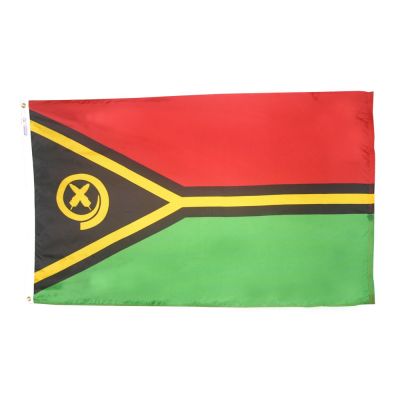 2ft. x 3ft. Vanuatu Flag with Canvas Header