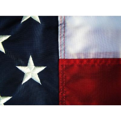 Embroidered Stars on a US Flag