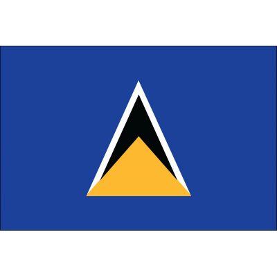 4ft. x 6ft. St. Lucia Flag for Parades & Display