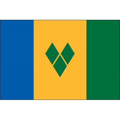 2ft. x 3ft. St. Vincent/Grenadines Flag for Indoor Display