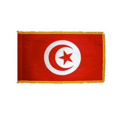 3ft. x 5ft. Tunisia Flag for Parades & Display with Fringe