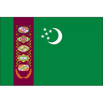 4ft. x 6ft. Turkmenistan Flag for Parades & Display