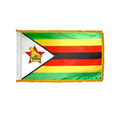 4ft. x 6ft. Zimbabwe Flag for Parades & Display with Fringe