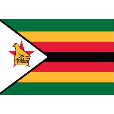 2ft. x 3ft. Zimbabwe Flag for Indoor Display