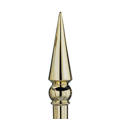 8-1/4 in. Gold Round Spear Finial