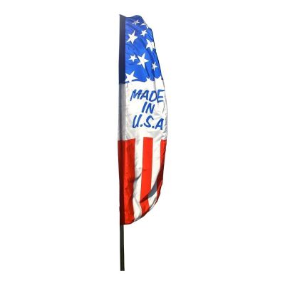 8 ft. x 2 ft. Made IN USA Feather Flag