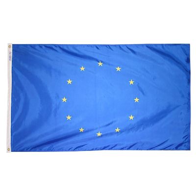 4ft. x 6ft. European Union Flag w/ Line Snap & Ring