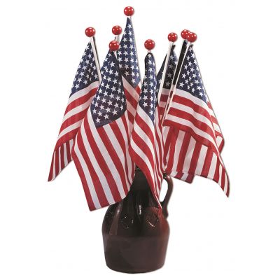 U.S. Flag with Ball Topper-12 Pack