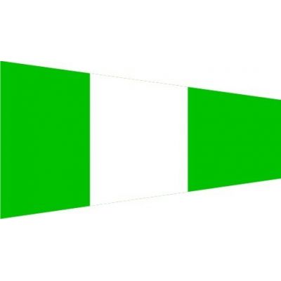 Size 6 Starboard Signal Pennant with Line Snap and Ring