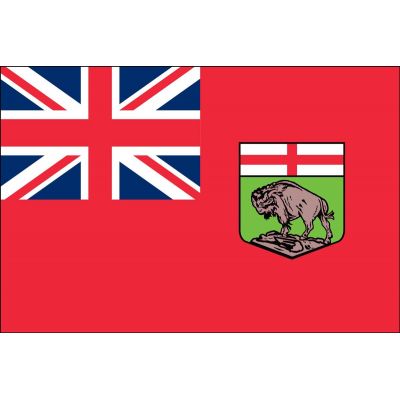 3ft. x 6ft. Manitoba Flag with Brass Grommets