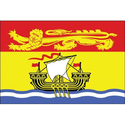 3ft. x 6ft. New Brunswick Flag with Brass Grommets