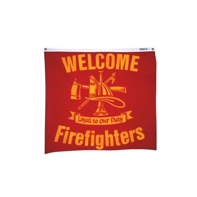 Welcome Firefighters Center Panel