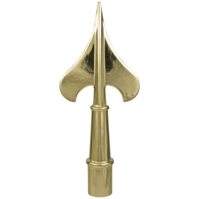 8-1/4 in. Metal Army Spear Ornament Gold
