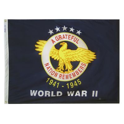 3ft. x 4ft. World War II Veterans Flag with Grommets