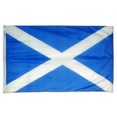 6ft. x 10ft. Scotland Flag Heading & Grommets