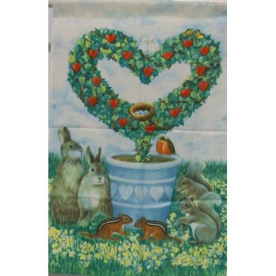 Topiary Heart Decorative House Banner