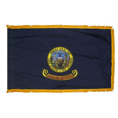 3ft. x 5ft. Idaho Flag Fringed for Indoor Display