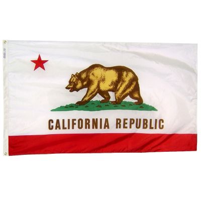 3 ft. x 5 ft. California Flag E-poly with Brass Grommets