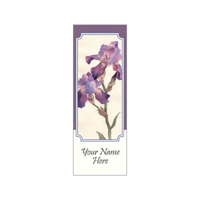 30 x 96 in. Seasonal Banner Watercolor Iris