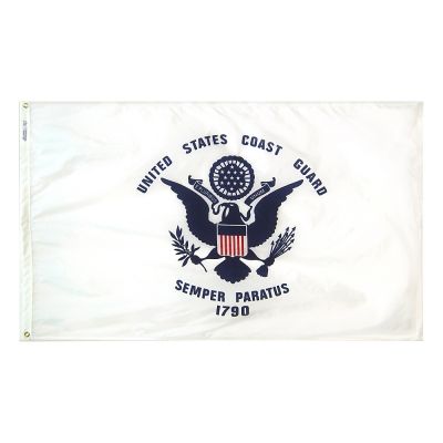 3 ft. x 5 ft. US Coast Guard Flag E-Poly with Grommets