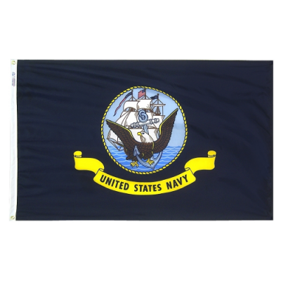 3 ft. x 5 ft. Navy Flag Cotton-Poly
