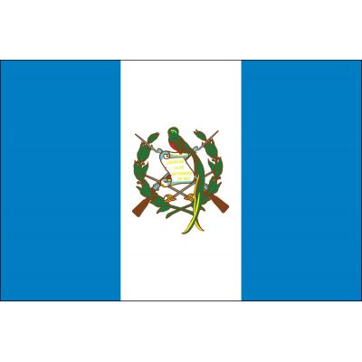 3 ft. x 5 ft. Guatemala Flag Seal E-poly with Brass Grommets