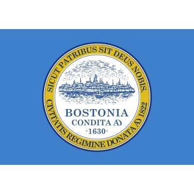 2 x 3ft. City of Boston Flag