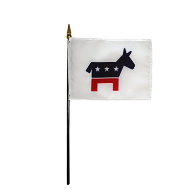 4x6in. Democrat Party Flag