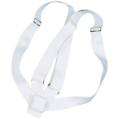 Double Strap White Webbing Flagpole Carrying Belt