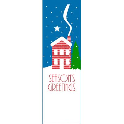 30 x 84 in. Holiday Banner House On Both Sides