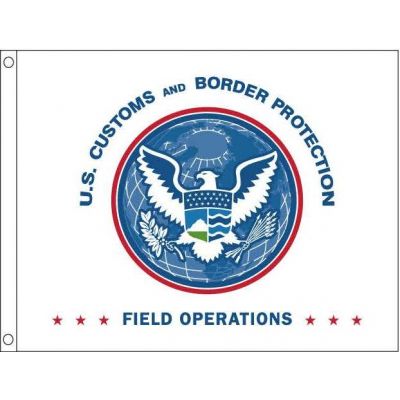 52 in. x 66 in. U.S. CBP OFO Flag for Outdoor Use