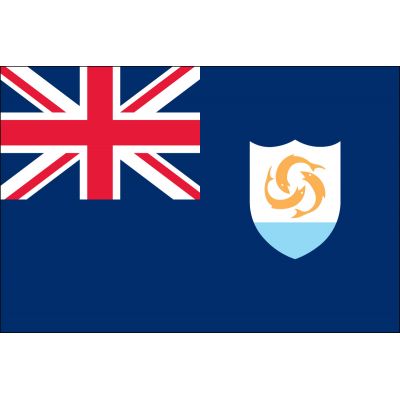 2ft. x 3ft. Anguilla Flag with Canvas Header