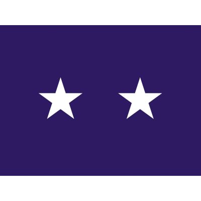 3ft. x 5ft. Chaplain 2 Star General Flag for Indoor Display