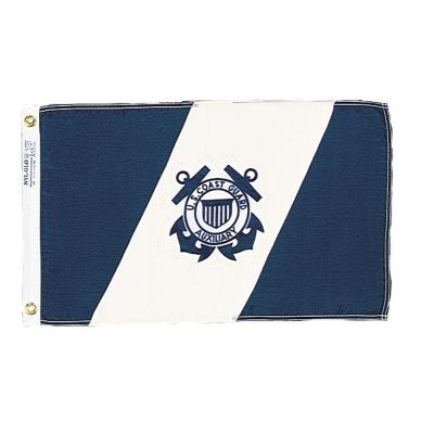15 in. x 24 in. US Coast Guard Auxiliary Flag 12-Pack