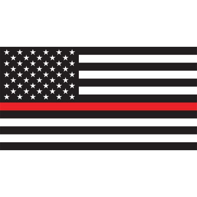 3 ft. x 5 ft. Thin Red Line US Flag