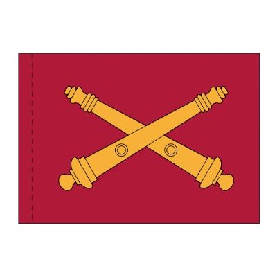 3ft. x 5ft. US Field Artillery Branch Flag Pole Sleeve