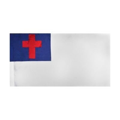 3ft. x 5ft. Christian Flag Sewn for Parades & Indoor Display