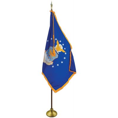 3 x 5ft. Air Force Flag Indoor Display Set w/ Gold Fringe