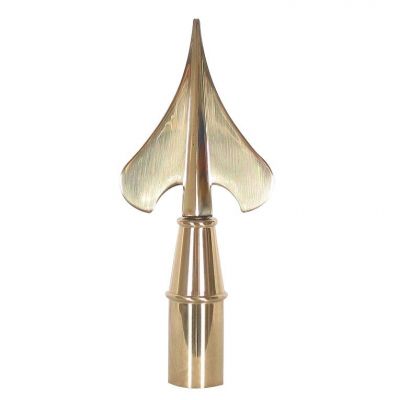 7 in. Brass Plated Army Spear