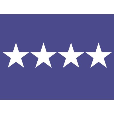 4ft. x 6ft. Air Force 4 Star General Flag w/Grommets