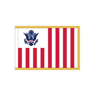 4. x 6ft. US Customs & Border Protection Flag Display w/Fringe